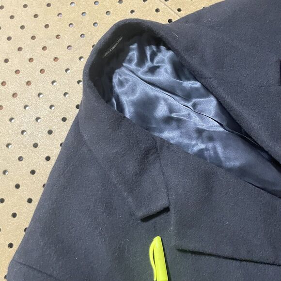 NWT Polo University Ralph Lauren Top Coat Men 44 R Navy Pure Cashmere $1500 READ - Picture 12 of 13